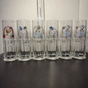 Elegant Glass Set with Colorful Accents from Canada